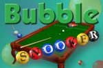 Combine a bubble shooting game with billiards, and you get Bubble Snooker!
