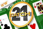 Speed through the deck, making as many 21's as you can! Play the Cash Tournament edition of Catch-21 today!