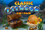 Complete addictive match-3 levels and create your dream aquarium!  The Classic Fishdom 2 in 1 Pack includes Fishdom and Fishdom 2!