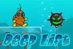 In Deep Lift, run, jump, and swim from platform to platform, selecting the right power and angle before you jump to avoid falling. Play FREE!
