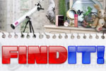 Find It is a FREE hidden object game in which you've got five minutes to find as many items as possible!