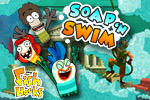 In Fish Hooks: Soap N Swim, Milo and Bea walk straight into a soapy school. Go for a swim with them in this soapy adventure!