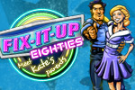 Take on 52 levels in Fix-it-up 80s, a mix of time management and sim!