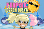 Work with roller coaster hills, twists, and loops in FunPark Beach Blast!