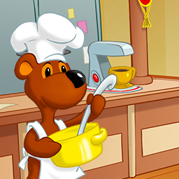 Snowy the Bear is determined to win the annual restaurant competition in Lunch Rush HD, a fast-paced time management game!