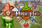 Take part in a magician's tournament in Magic Life! Create and customize your character, then defeat other magicians to advance.