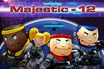 Run and gun like a pro!  Battle your way through secret installations and strange alien worlds in Majestic-12 - a fun, 3D side-scroller action game.