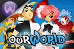 In ourWorld, create your own style with more than 32,000 virtual items, meet  new friends, play awesome games and more!