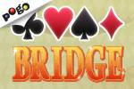 Partner with a friend or make a new one in Bridge. It takes two to make a winning hand! Show off your card skills in Pogo.com's free game.