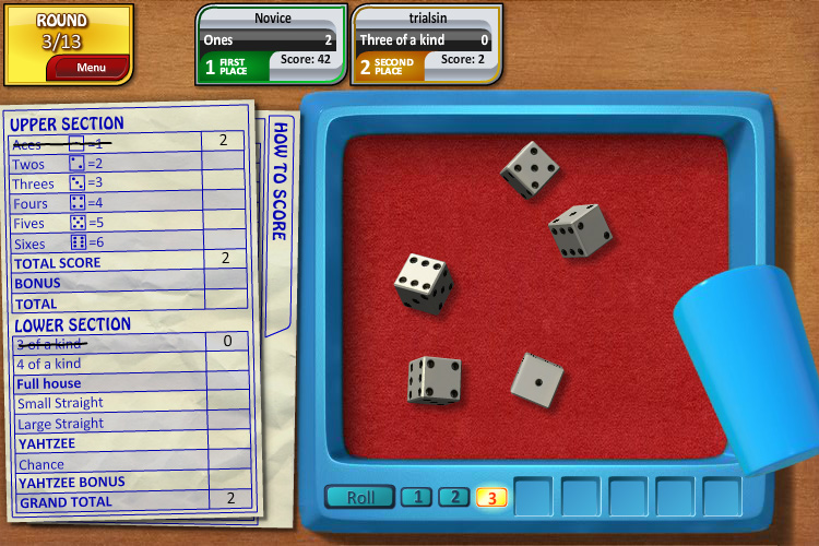 Free Multiplayer Yahtzee