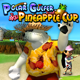 enjoy 9 or 18 hilarious holes of golf in polar golfer pineapple cup