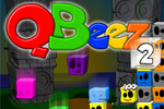Laugh and cry as you click on colorful QBeez squares.