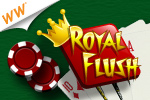 Royal Flush is a fast-paced game of skill in which Poker meets Solitaire.