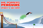 Play Stinky's Ski Jump with your favorite penguins! Help Stinky jump as far as possible by using his fart-power.