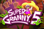 Super Granny has been zapped by a shrink ray, and battles her own backyard!