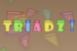 Twist your mind in a new way with the Triadz puzzle game!  Rotate and match four or more triangles of the same color to make them disappear.