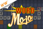 Link letter tiles to build intersecting words in Word Mojo - a cash game!